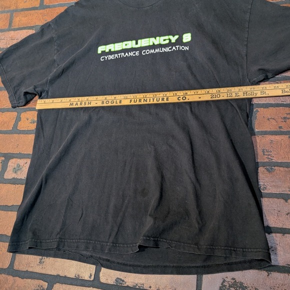 Frequency 8 Gear Men's XL Alien Cybertrance Graphic Tee 90's Rave Made in USA - Picture 6 of 13